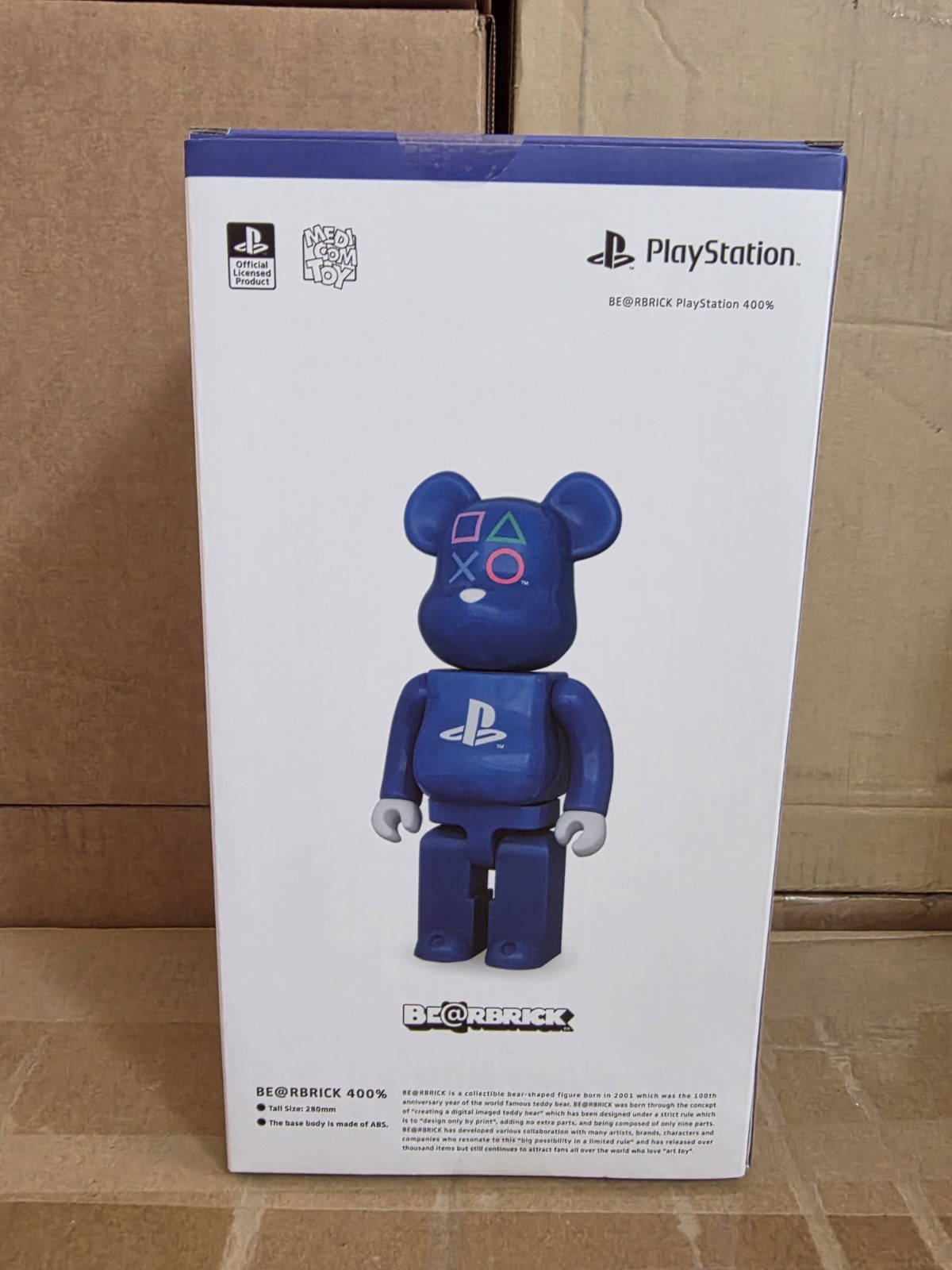 Medicom Toy Bearbrick PLAYSTATION BLUE 400% Sony Limited US SELLER