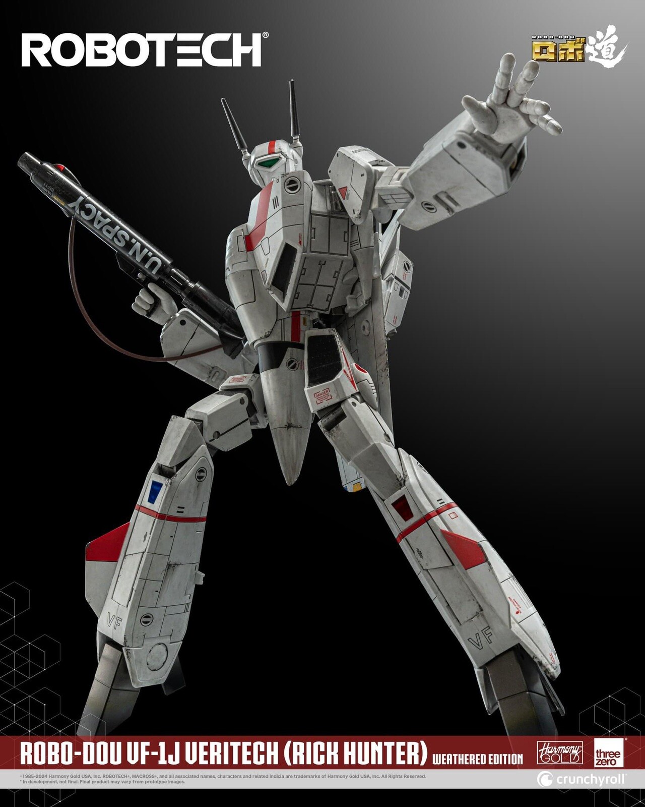 Threezero Robotech ROBO-DOU VF-1J Limited Edition Veritech Rick Hunter Figure