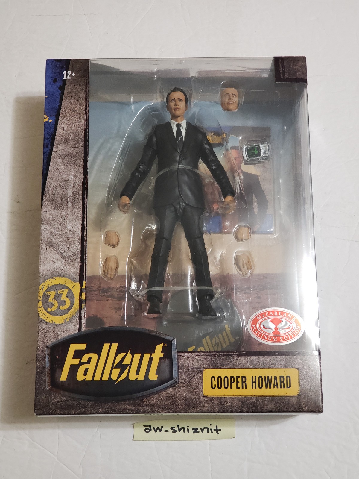 2025 Fallout COOPER HOWARD Season 2 McFarlane Toys 7&Prime; Red Platinum Edition Chase