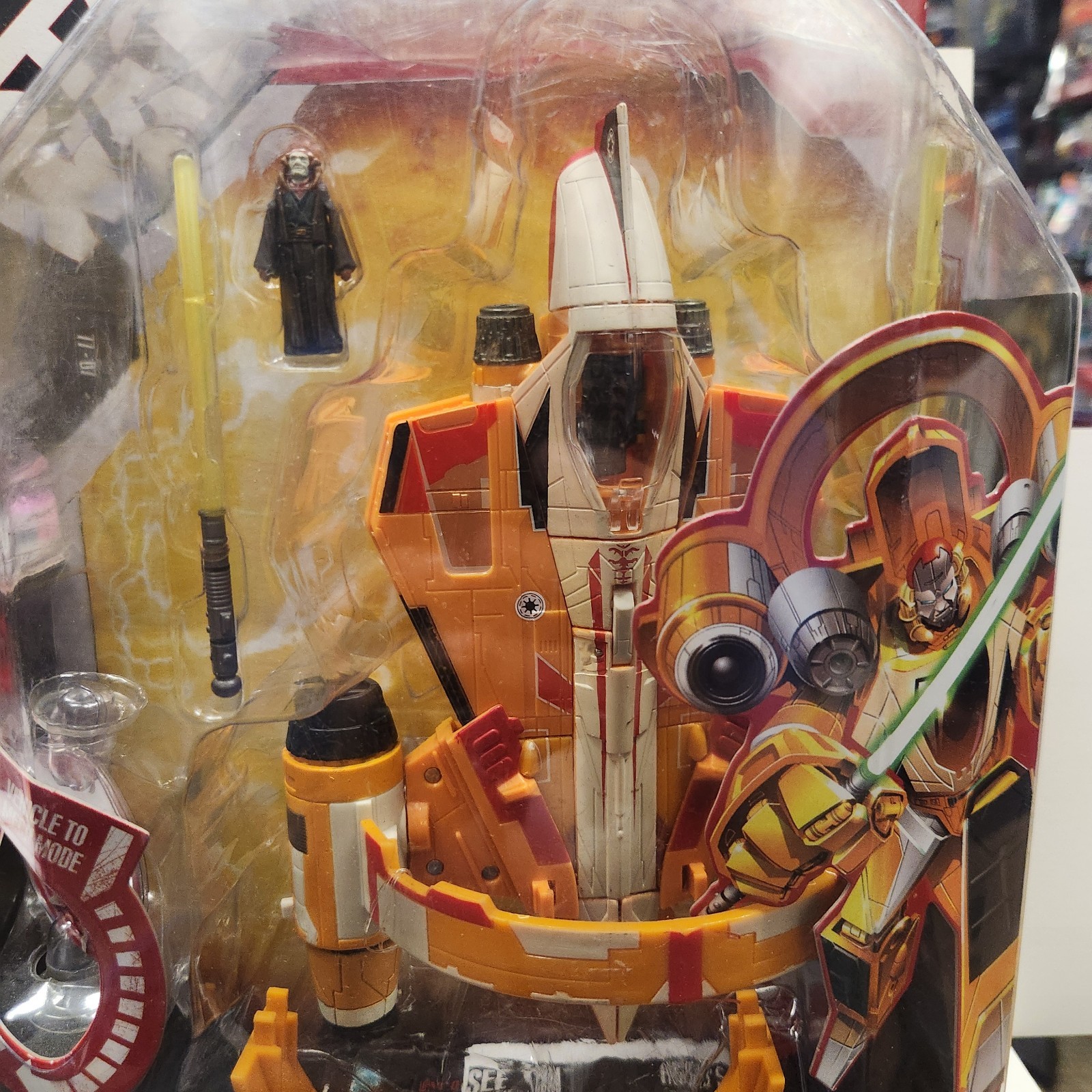 Hasbro Star Wars Transformers Saesee Tiin & Episode 2 Starfighter Action Figure