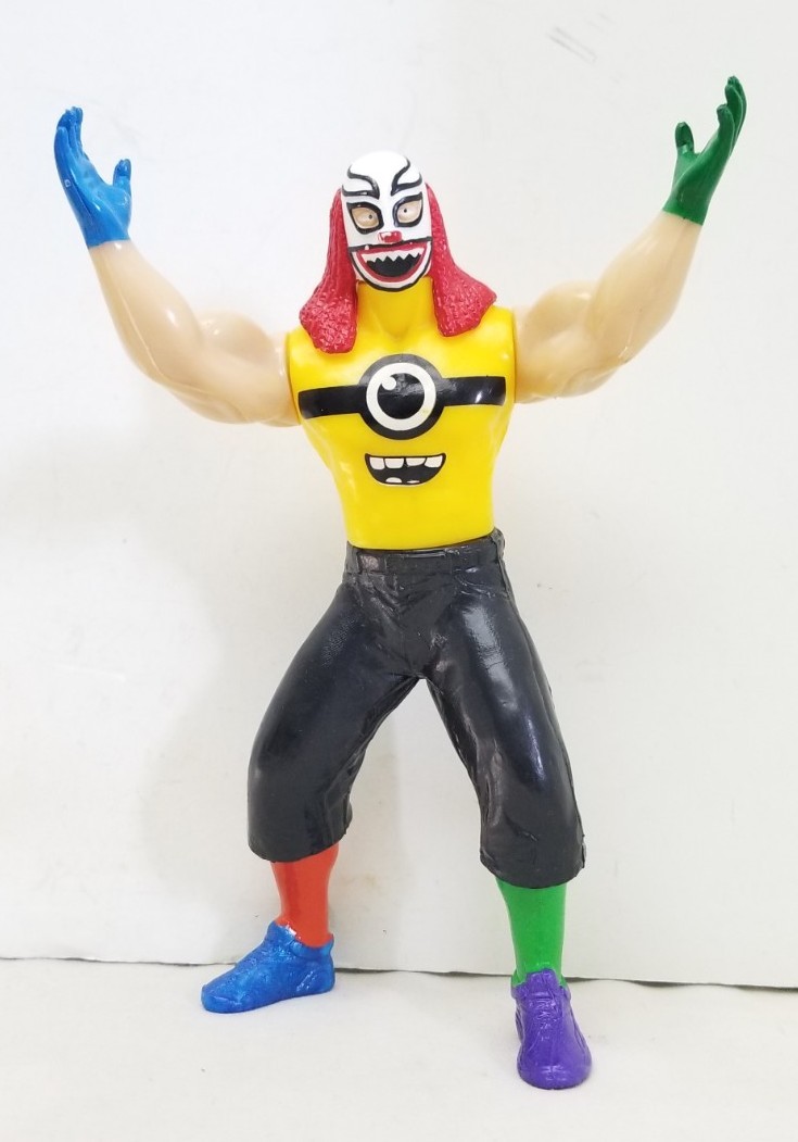 Mexican Bootleg 6.75&Prime; Lucha Libre AAA Worldwide Coco Azul Luchador Arena Figure