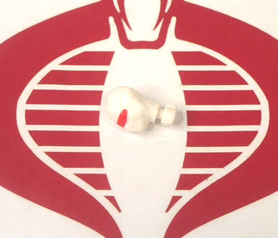 GI Joe Body Part White Head Troop Builder Snake Eyes Head 1983 Mold CUSTOMIZER