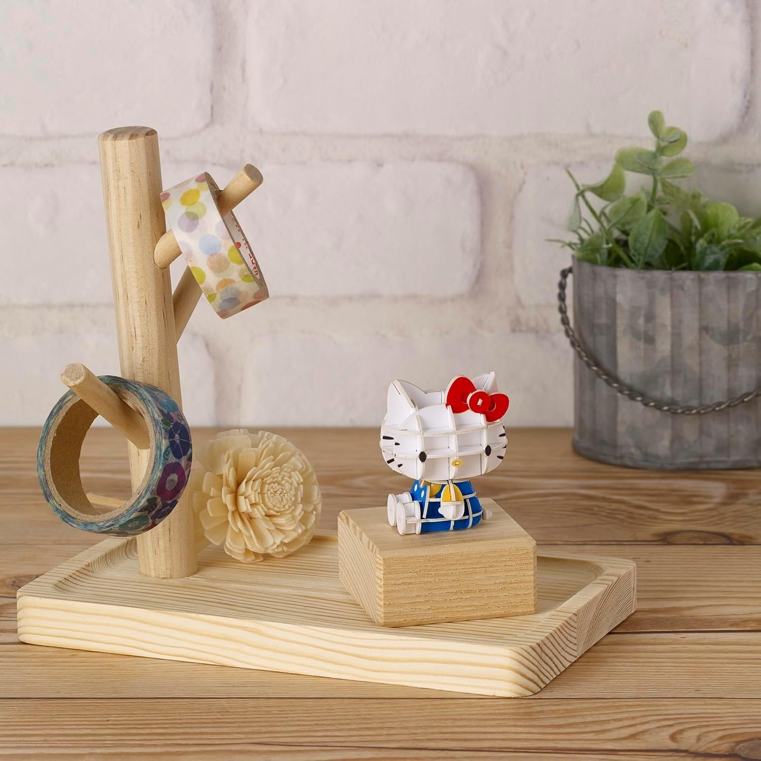 3D Paper Puzzle Characters Hello Kitty Product Height 48mm 3D Art Made in Japan