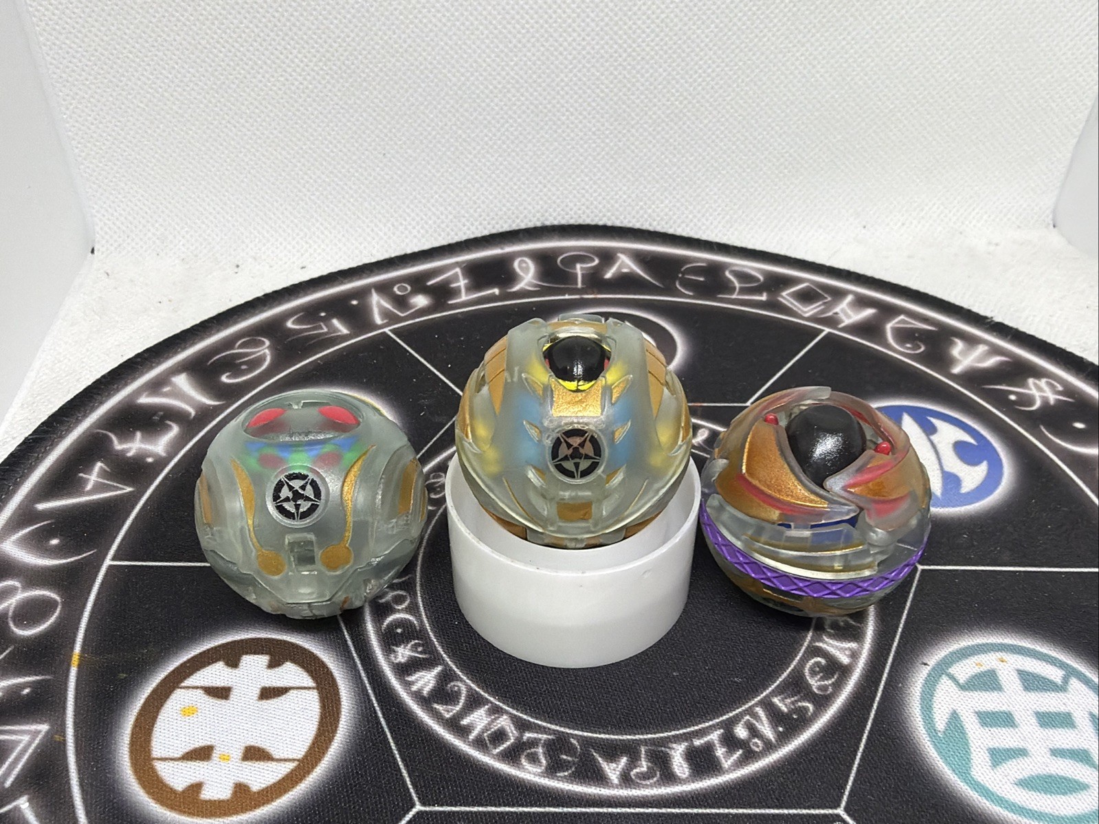 Bakugan Darkus Translucent Dragonoid Neo Apollonir Dan Set VHTF