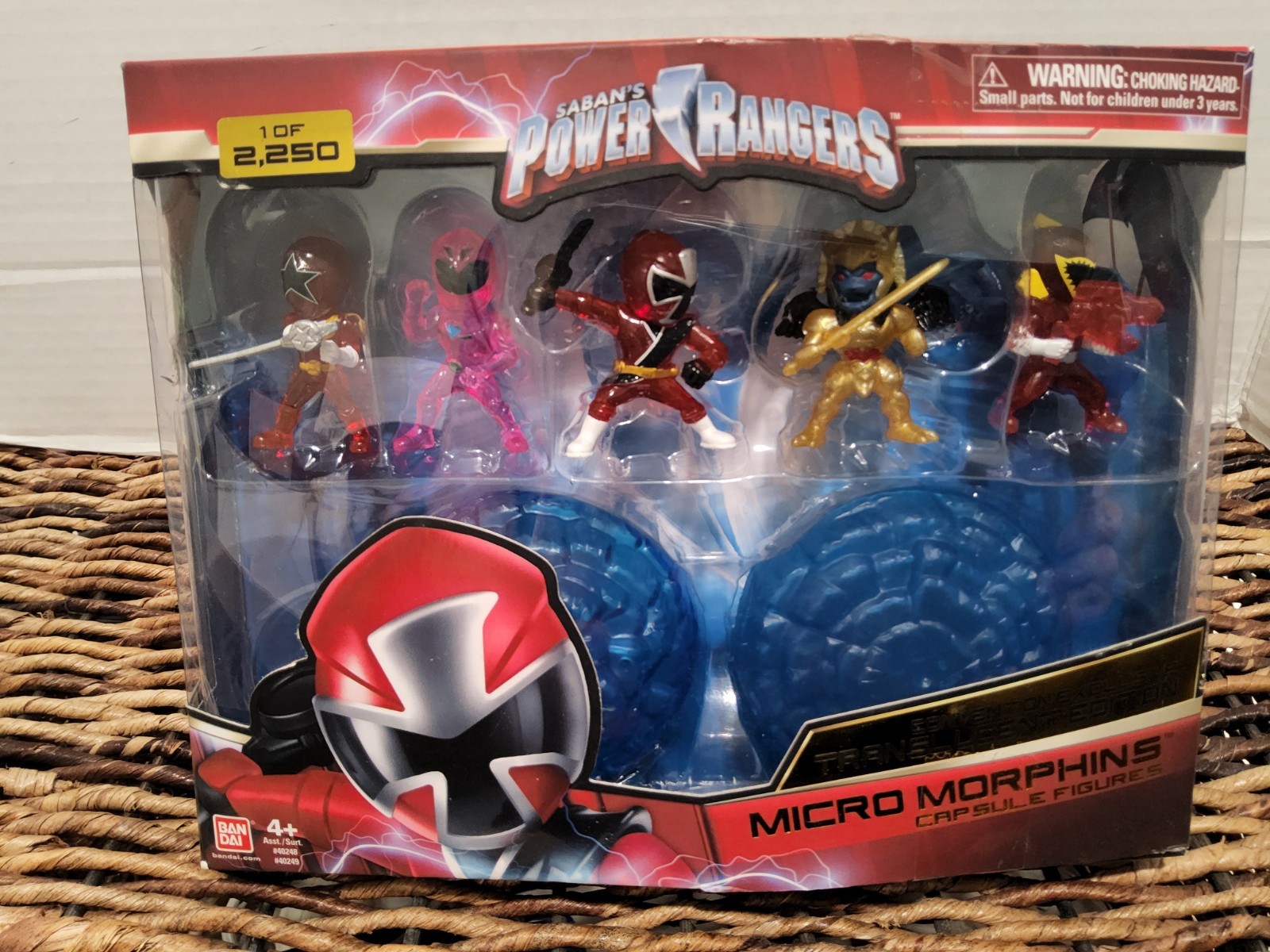 POWER RANGERS MICRO MORPHINS CAPSULE FIGURE 5 Pack Translucent-NEW