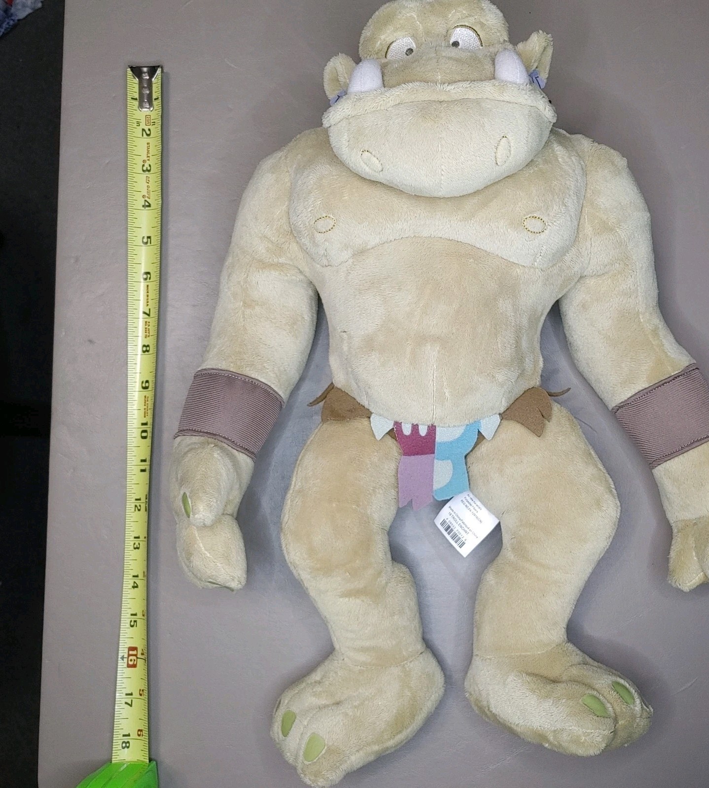 Disney Store Exclusive Plush Enchanted Movie Troll Stuffed Ogre 18&Prime; (READ)