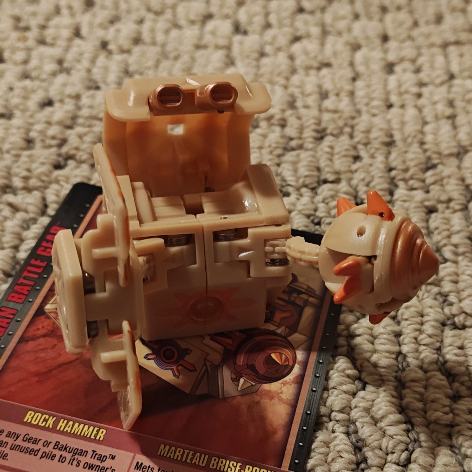 Bakugan Rock Hammer Battle Gear w/ Card