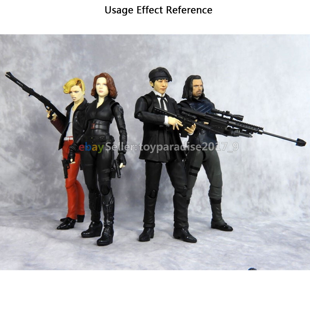 Yamada 1/12 Scale Weapon Set Model For 6&Prime; Action Figure Dolls Figma SHF Stand