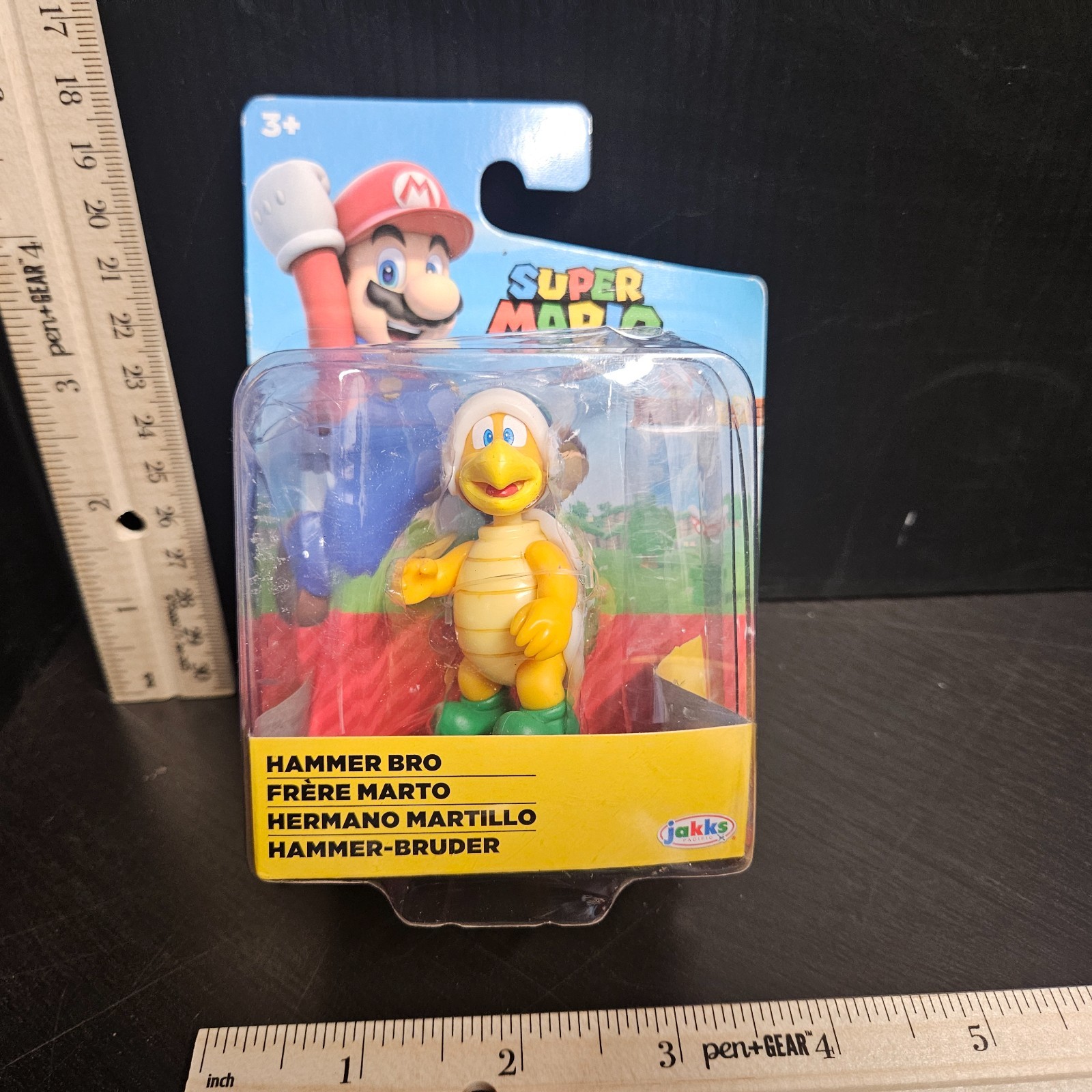 Super Mario Koopa HAMMER BRO 2.5&Prime; Action Figure Jakks Pacific – Squished Package