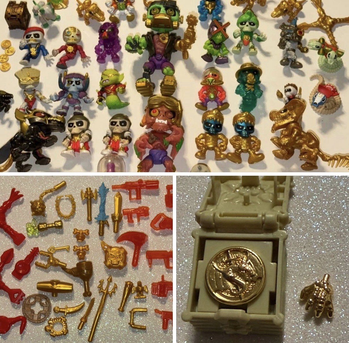 TREASURE X MONSTER GOLD LOT – TREASURE X MONSTER GOLD DIPPED +ACCESSORIES *LOOK
