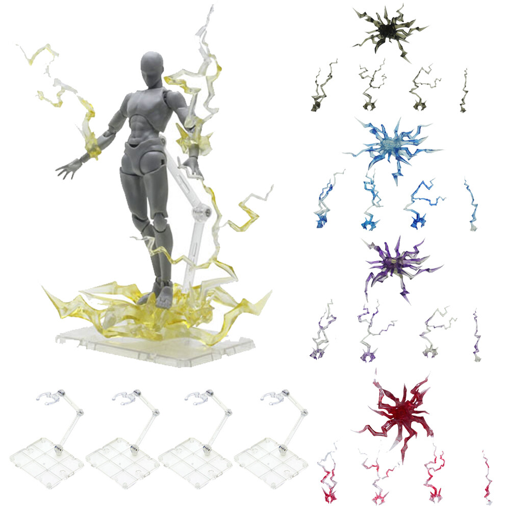 For Model Tamashii Effect Lightning Thunder 1/12 Figma Figure Stand Holder Base