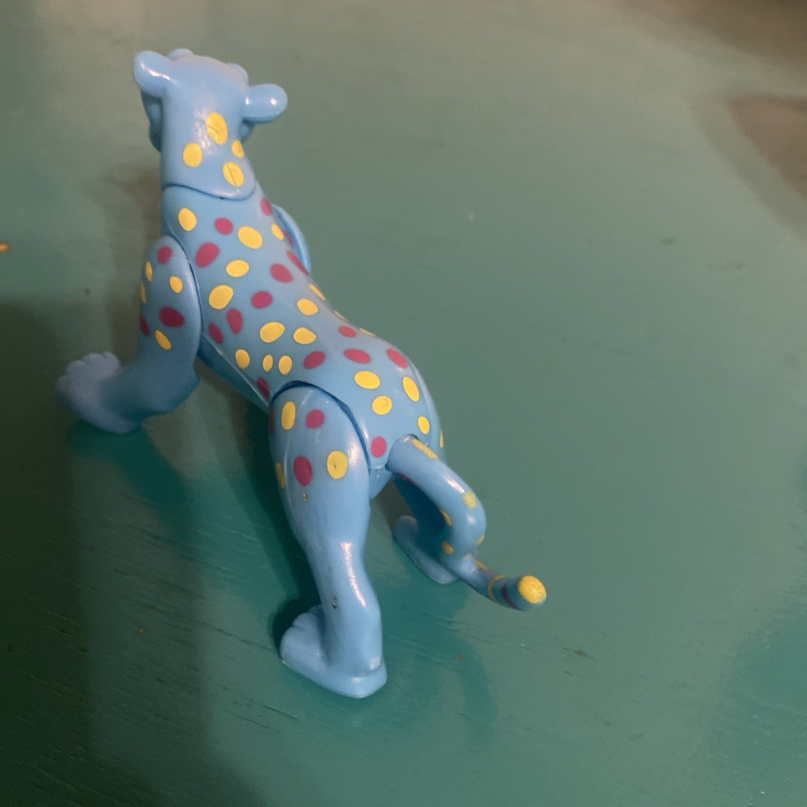 Rainforest Cafe Blue Cheetah Posable Collectible Souvenir Figure Discontinued