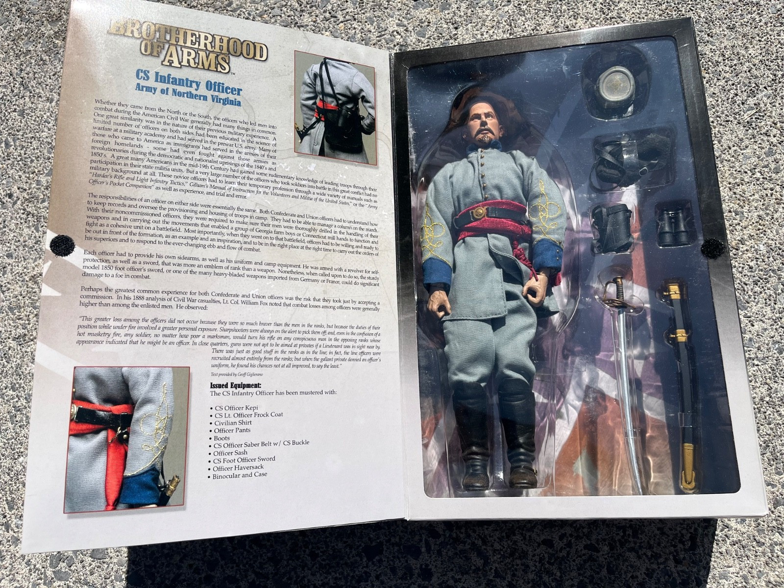 Brotherhood of Arms CS Infantry Officer Army of Northern Virginia 12” Figure NIB