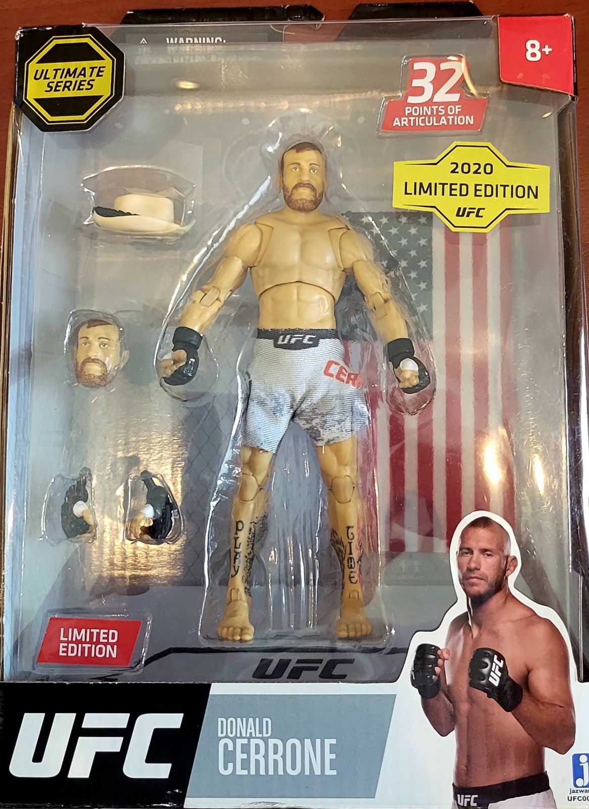 Jazwares UFC Donald Cerrone Ultimate Series 2020 Limited Edition Boxed Figure