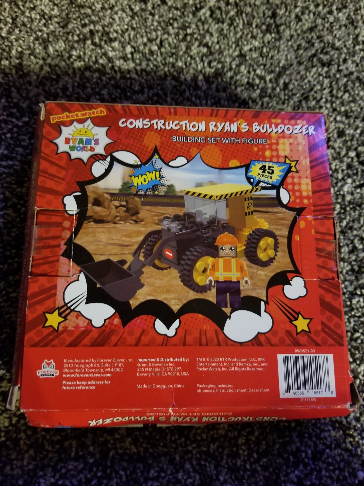 Ryan&rsquo;s World Firefigher Building Set & Bulldozer Set
