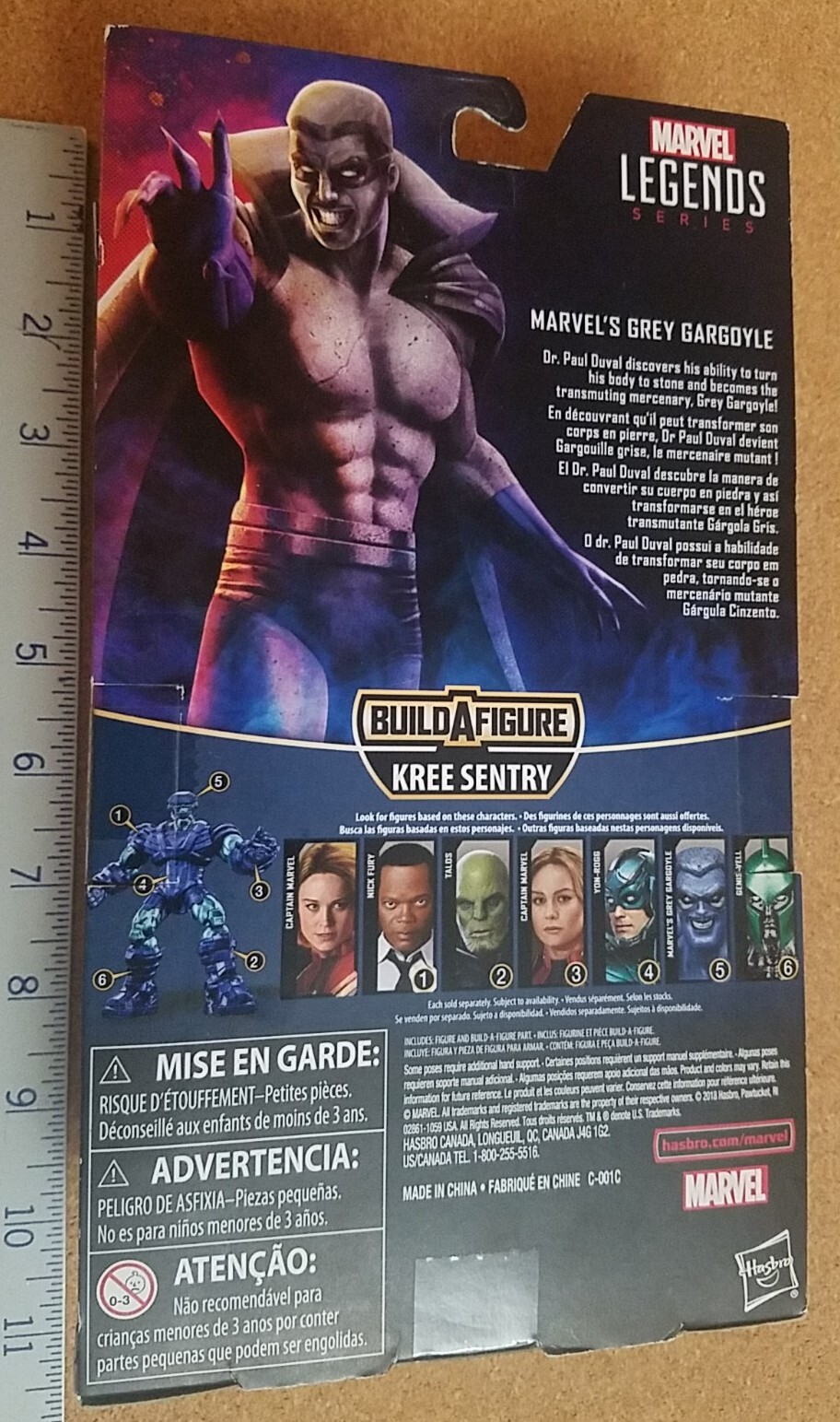 Marvel Legends Grey Gargoyle Figure Hasbro 2018 Kree Sentry BAF Series NIB