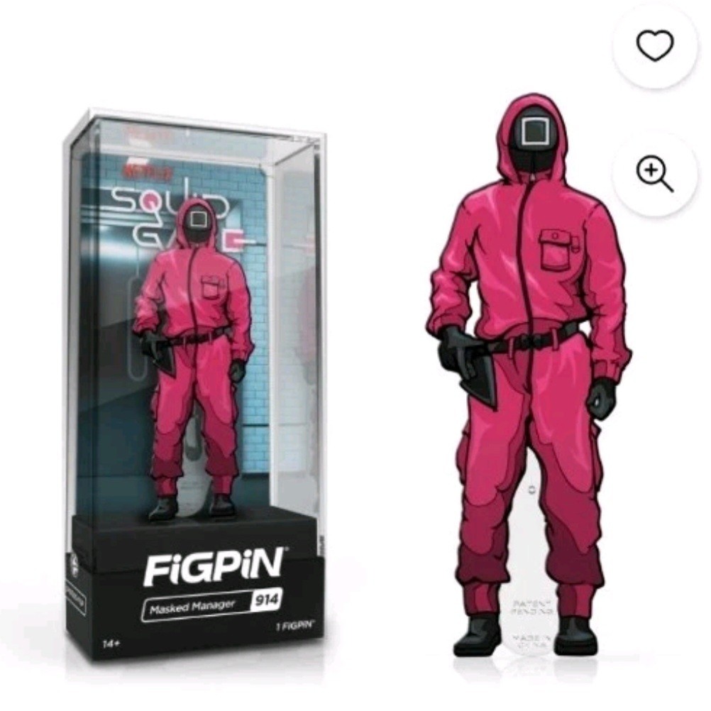 FiGPiN Netflix Squid Game 4 Pack Box Set Collectible Pins LE 3000