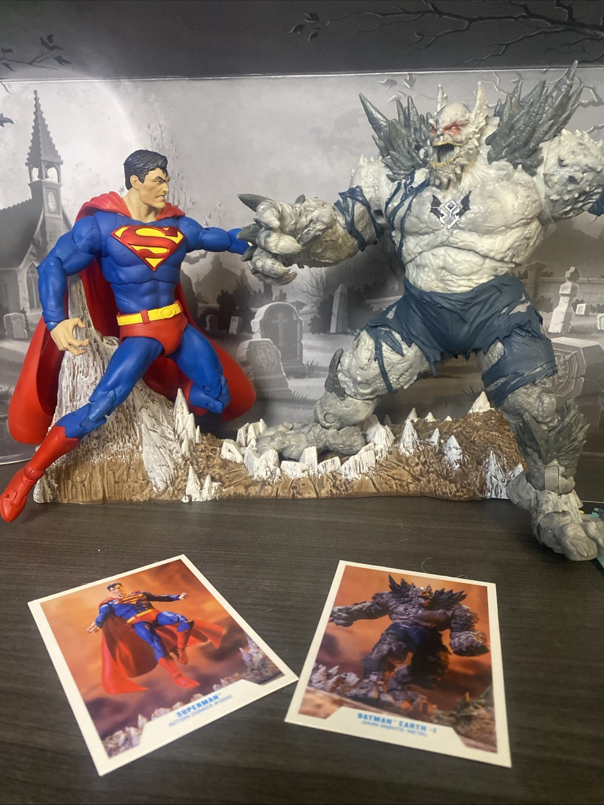 G 312 McFarlane DC Multiverse Batman Earth 1 Devastator Doomsday vs Superman