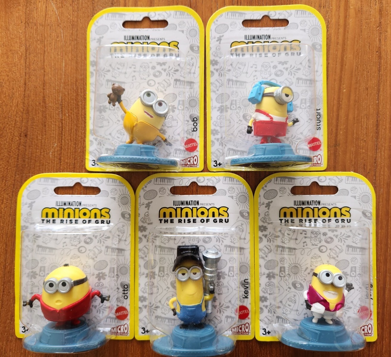 Minions The Rise of Gru SET OF 5 Mattel Micro Collection Toys Mini Figures