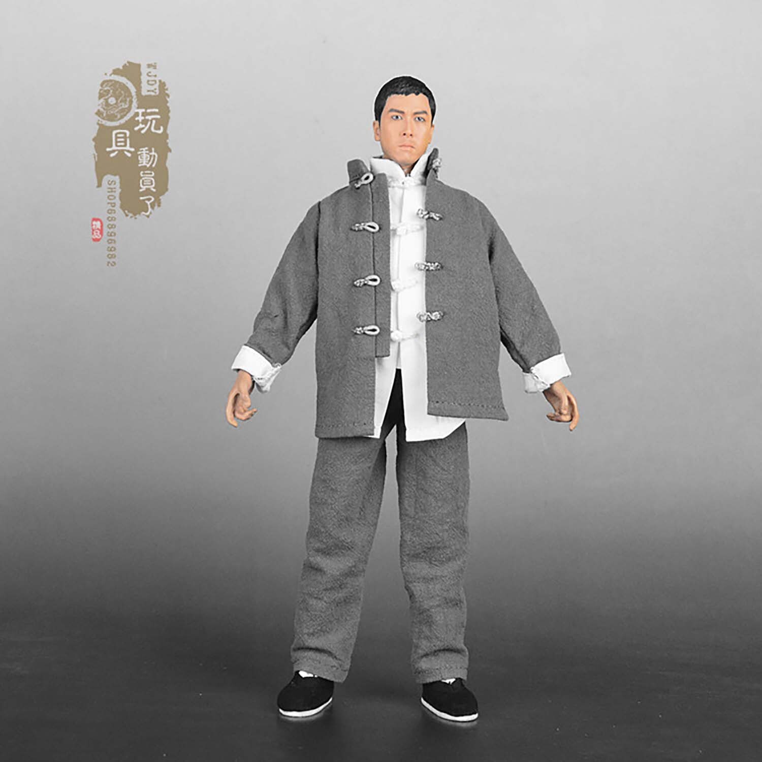 1/6 Chinese Kung Fu Robe Shirt Pants Training Clothing Fit 12 » Action Figure