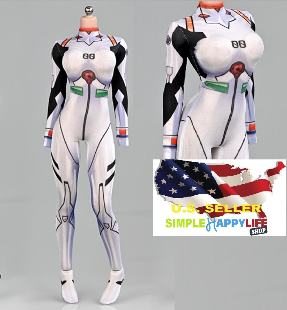 1/6 Rei Ayanami tight suit for 12&Prime; female figure Hot toys Phicen poptoys ❶USA❶