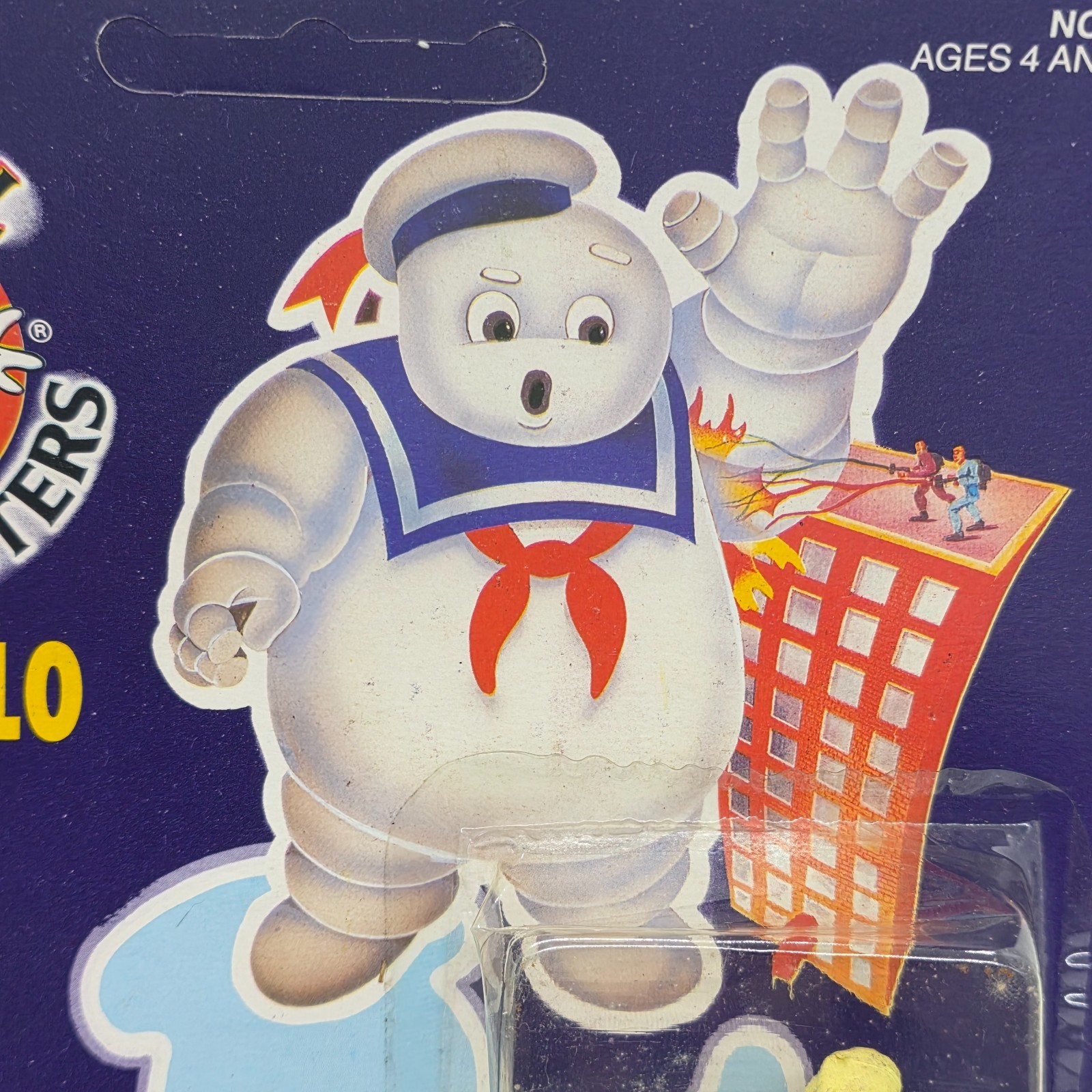 1992 the real ghostbusters jocsa kenner EGON IN CARDBOARD STAY PUFT ERROR RARE