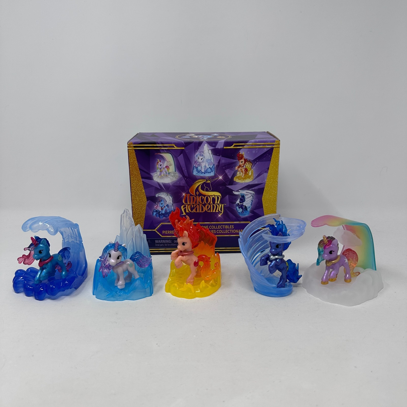Spin Master Unicorn Academy Magic Gemstone Collectibles Fantasy Horse Set of 5