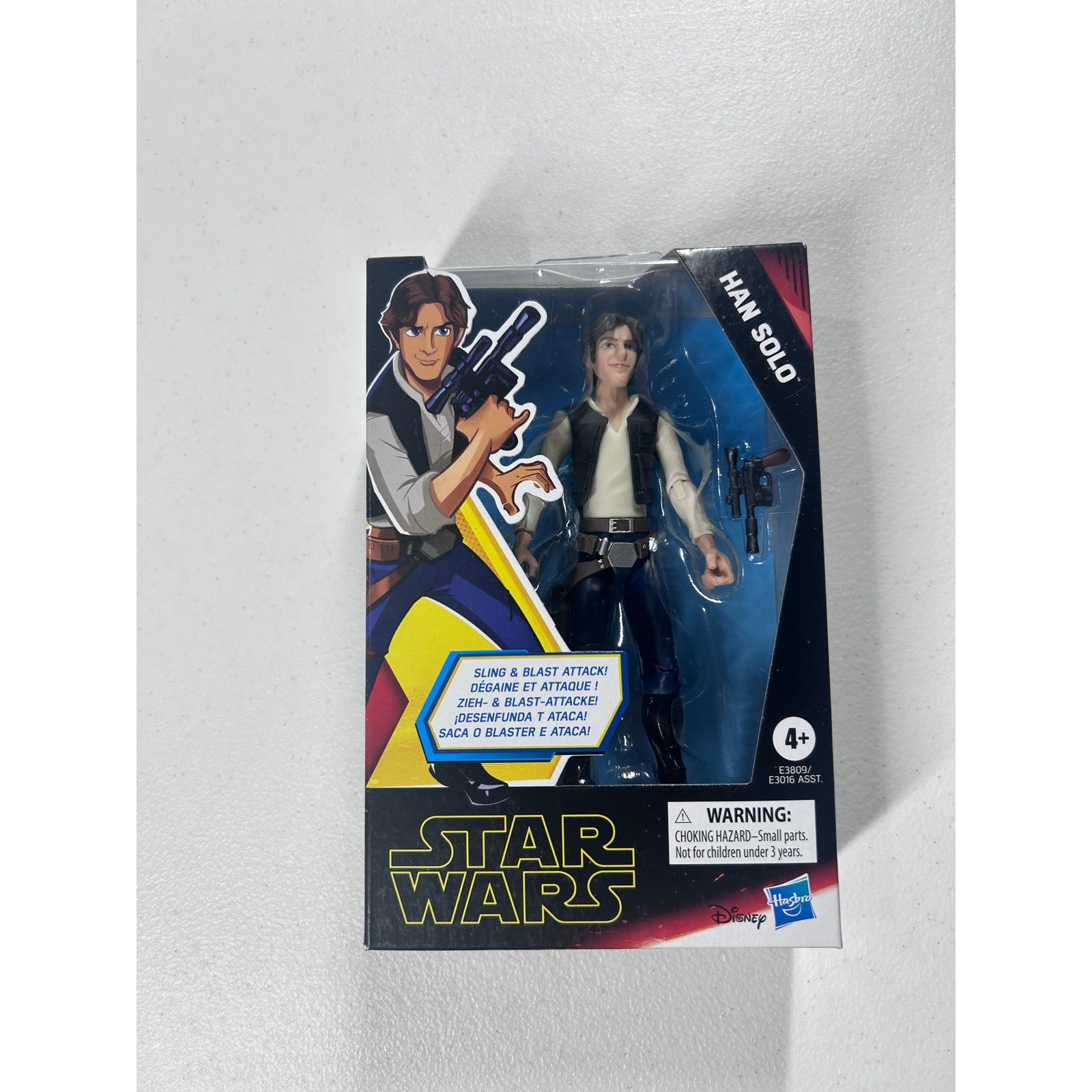 Star Wars Galaxy of Adventures Han Solo Action Figure 4+ Sling & Blast Attack
