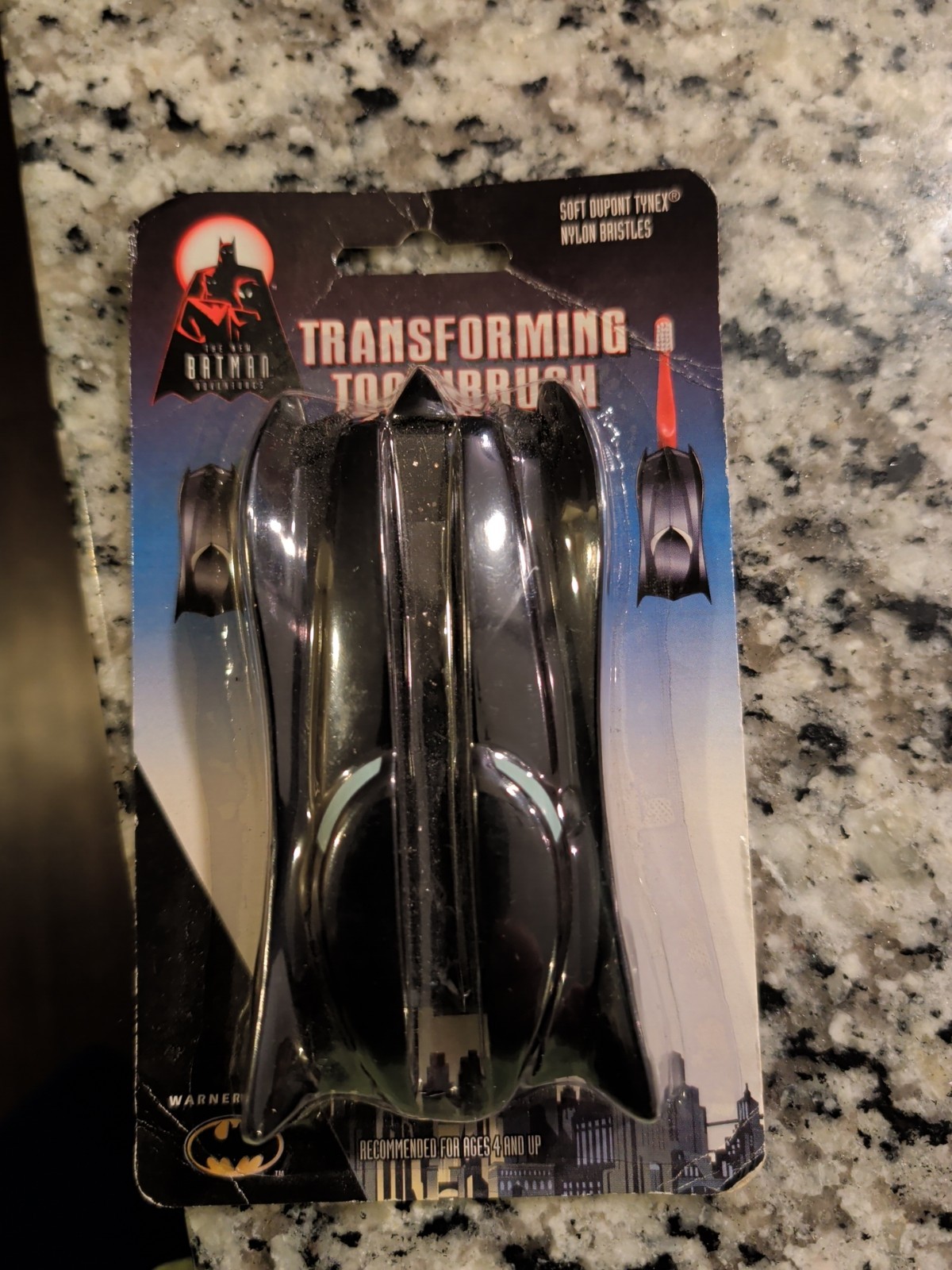 Vtg 1999 Transforming Batmobile Toothbrush ~ The New Batman Adventures- Rare –