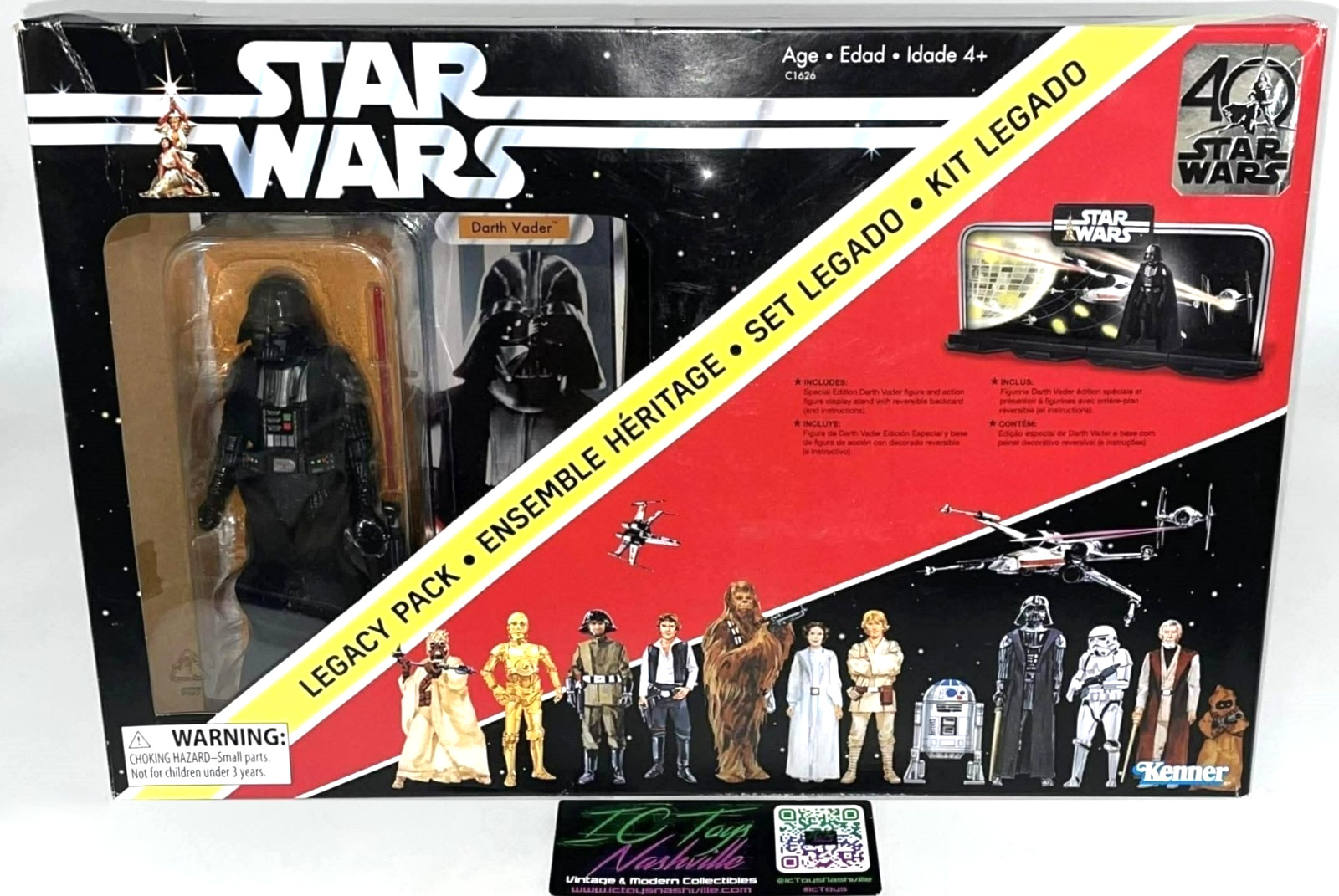 2017 Hasbro STAR WARS Black Series Legacy Pack w 6&Prime; Darth Vader Figure Retro MIB