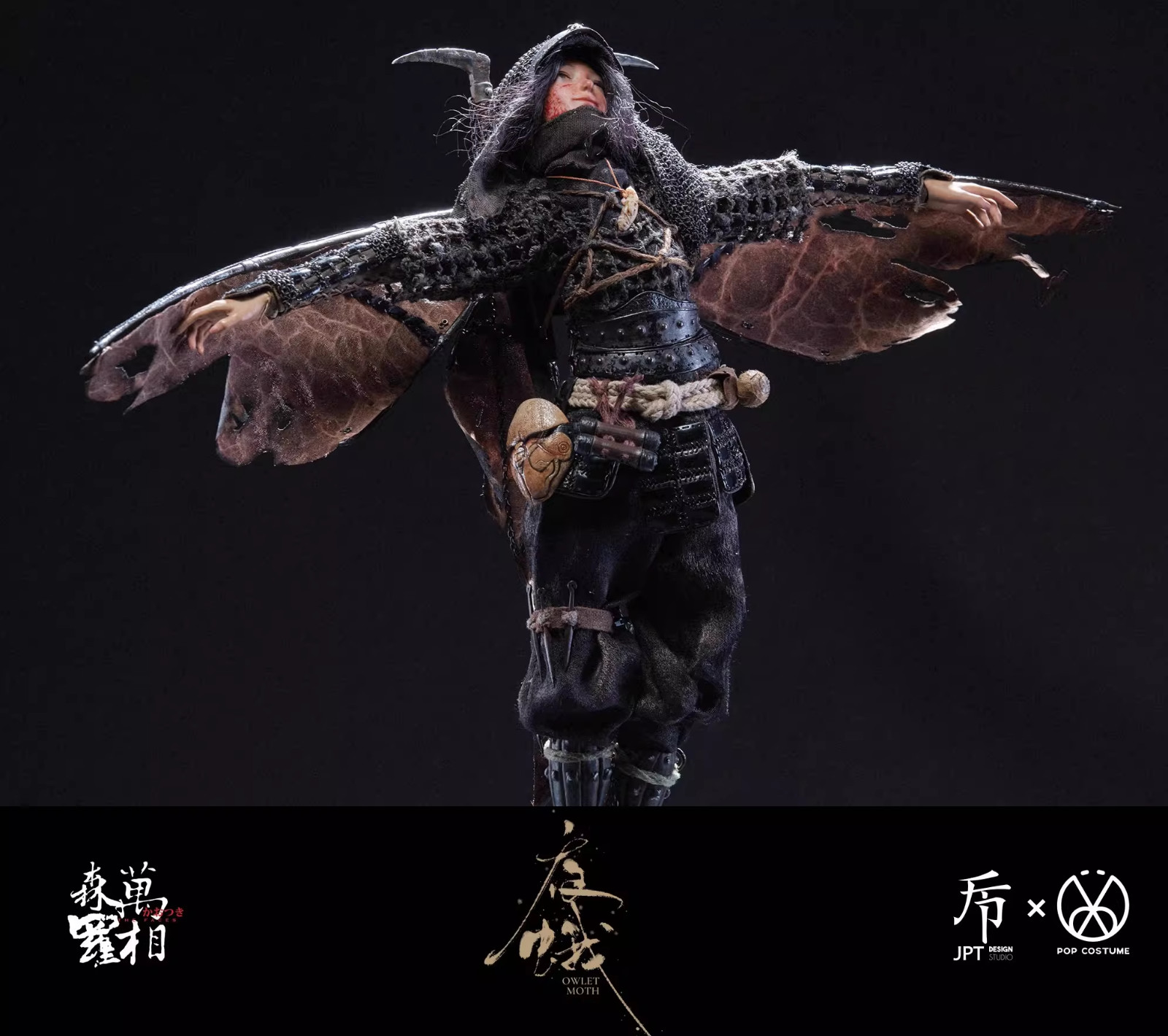 JPTdesign POPCOSTUME 1/6 Owlet Moth Kunoichi Action Figure JPT-016 Model Toy