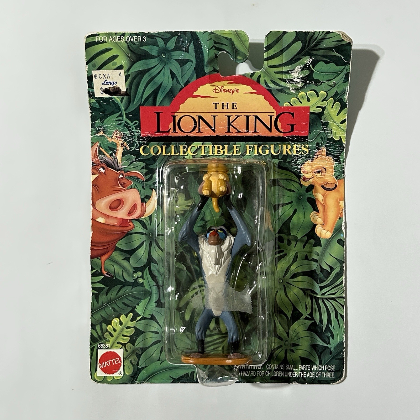 Vintage The Lion King Rafiki & Baby Simba Figures Mattel Collectible Disney