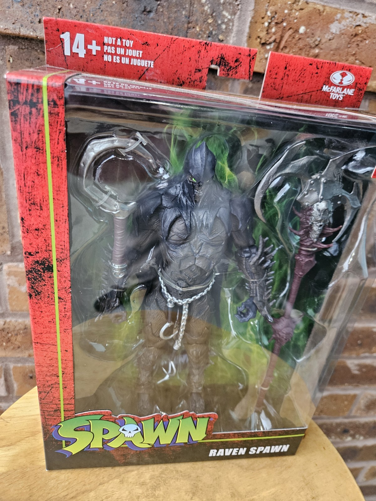 McFarlane Spawn 2022 Raven Spawn Figure Skull Chains Comic Movie New