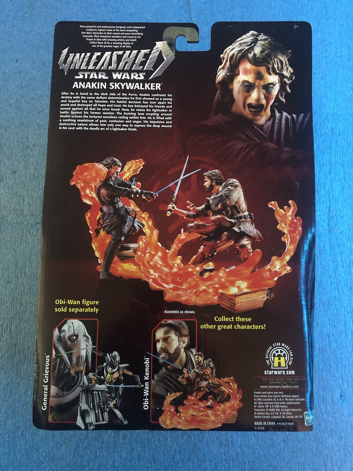 Star Wars Unleashed Anakin Skywalker & OBI Wan Kenobi Figures Sealed 2005 Set