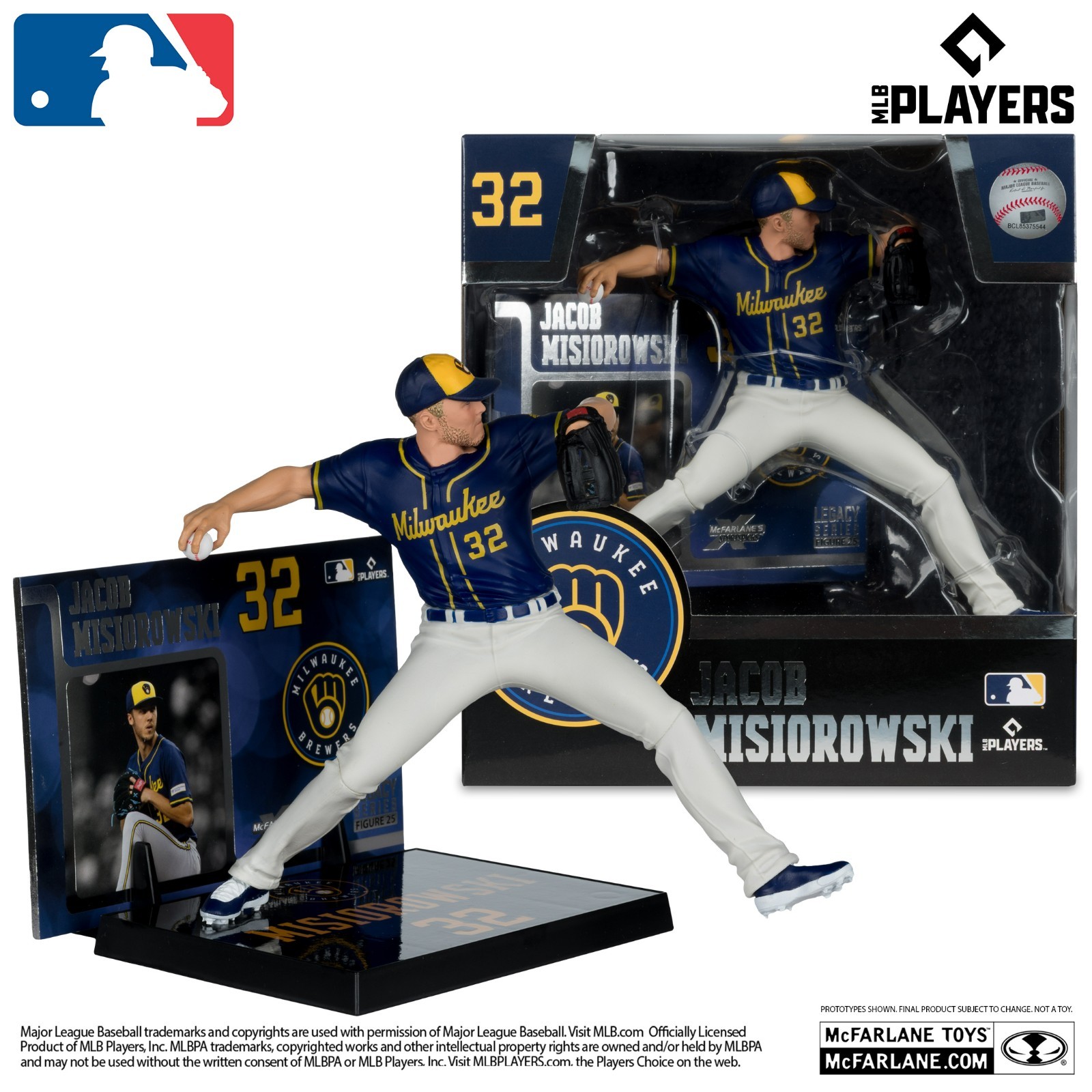 McFarlane MLB SportsPicks Jacob Misiorowski Milwaukee Brewers 7&Prime; Action Fig