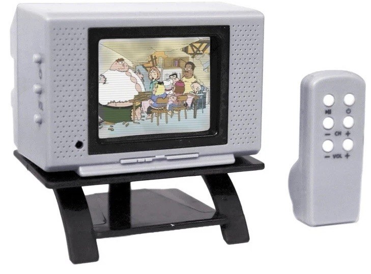 Tiny TV Classics Family Guy Real Working Mini Television Season 1 & 2 NEW NIB I5