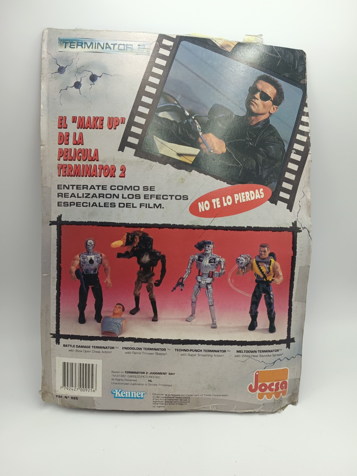 T-800 Terminator Blister + VHS Jocsa Complete Vintage 90 ´s Argentine Not Kenner
