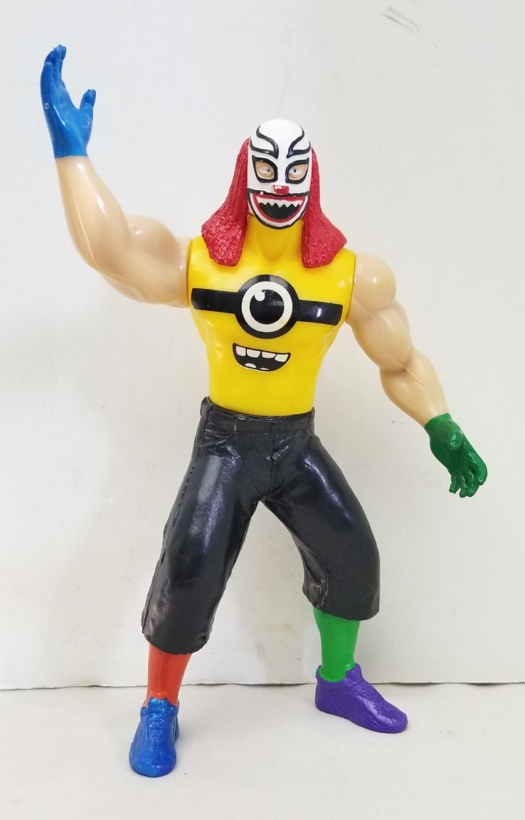 Mexican Bootleg 6.75&Prime; Lucha Libre AAA Worldwide Coco Azul Luchador Arena Figure
