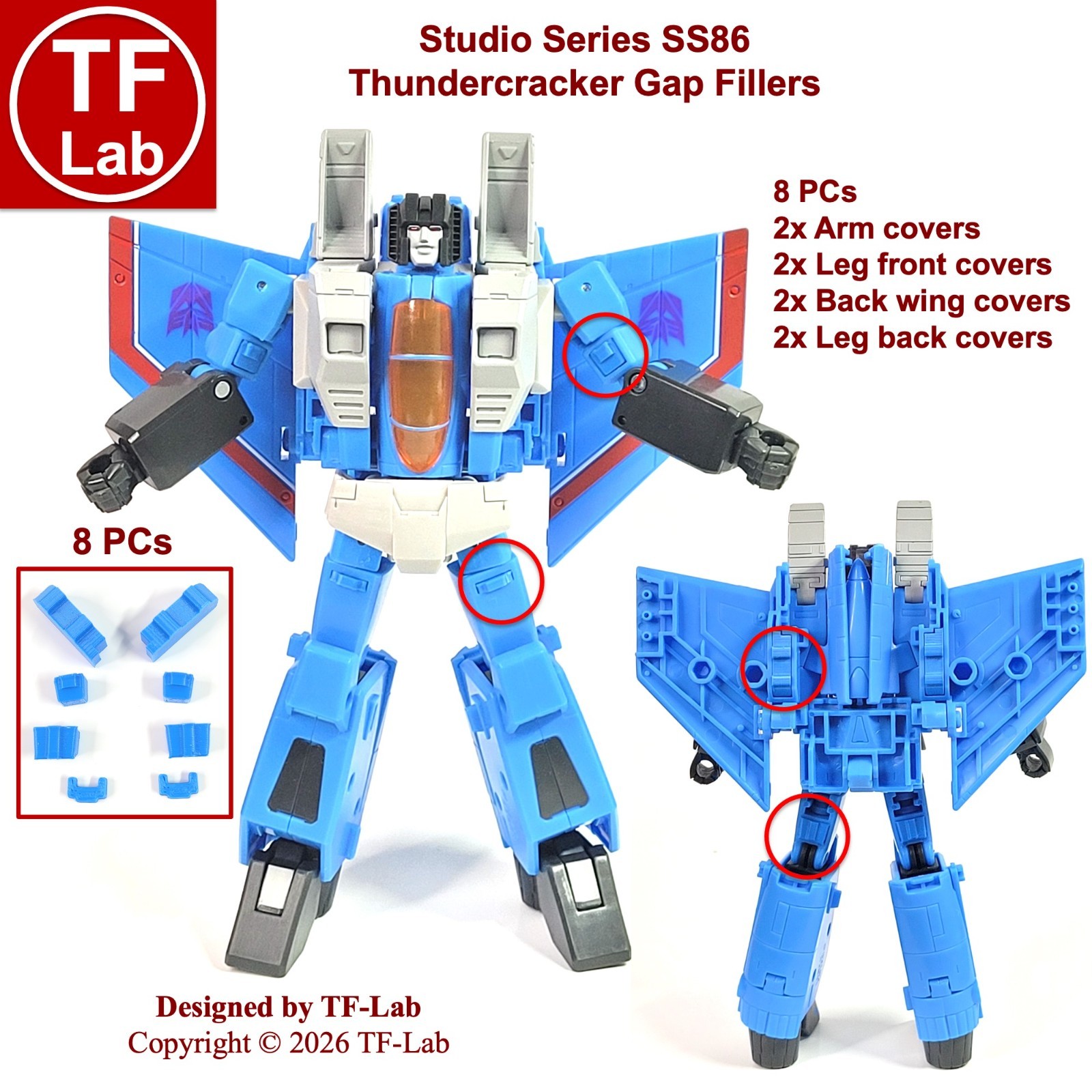 Studio Series Movie SS86 Skywarp Upgrade Kit Null Rays Guns Transformers
