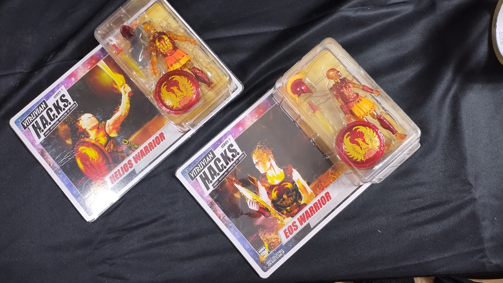 Vitruvian Hacks Eos & Helios Sun Warriors Lot of 2 figures NIB BOSS FIGHT STUDIO