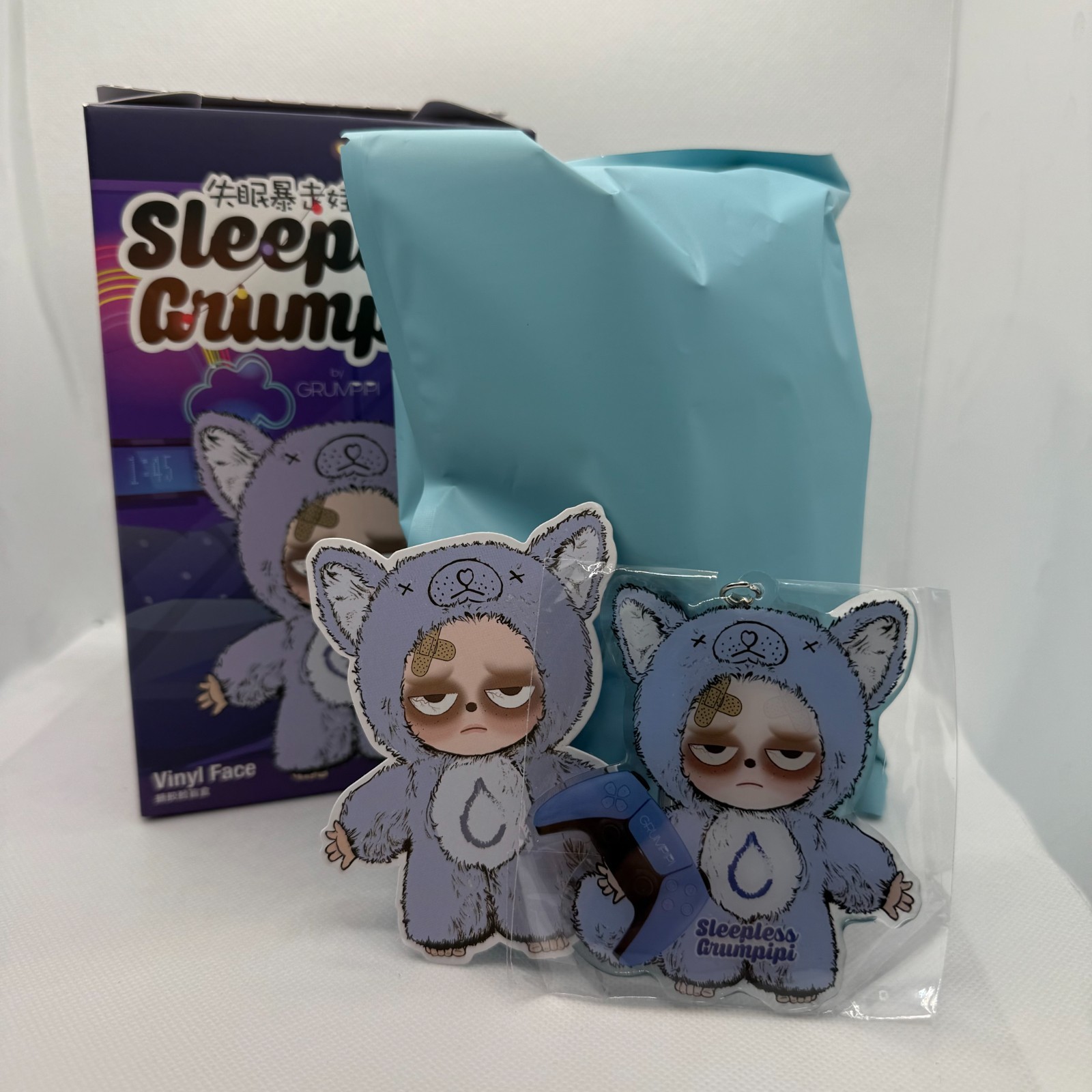 Sleepless Grumpipi Vinyl Face Plush Pendant – M.A. Toys x Grumpipi Exclusive