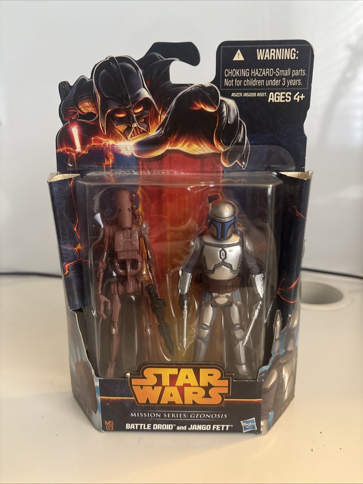 Star Wars Mission Series Geonosis MS03 ~ JANGO FETT & BATTLE DROID ~ 2013 NEW