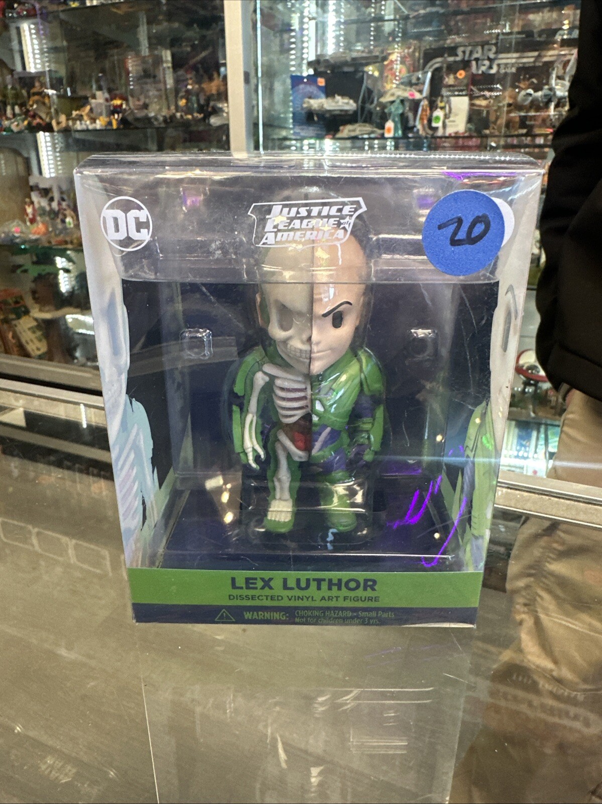 Mighty Jaxx XXRAY DC Comics Lex Luthor 4D Vinyl Action Figure by Jason Freeny