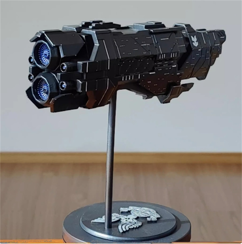 Halo Pillar of Autumn Cruiser Spaceship Resin Figure Gifts Model Science Fiction