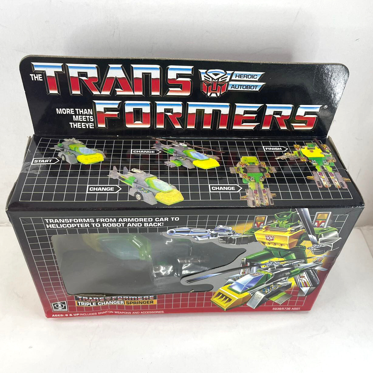 Transformers G1 Autobot Triple Changer Springer Transforming Toy K.O.Version NEW