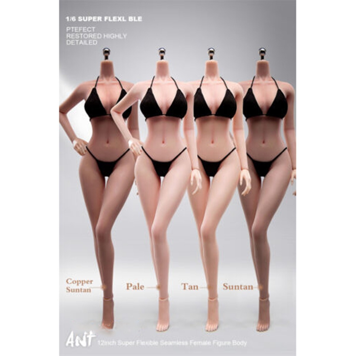 ANT T302 1:6 Female Seamless Flexible Body Medium Breast 12&Prime; Action Figure