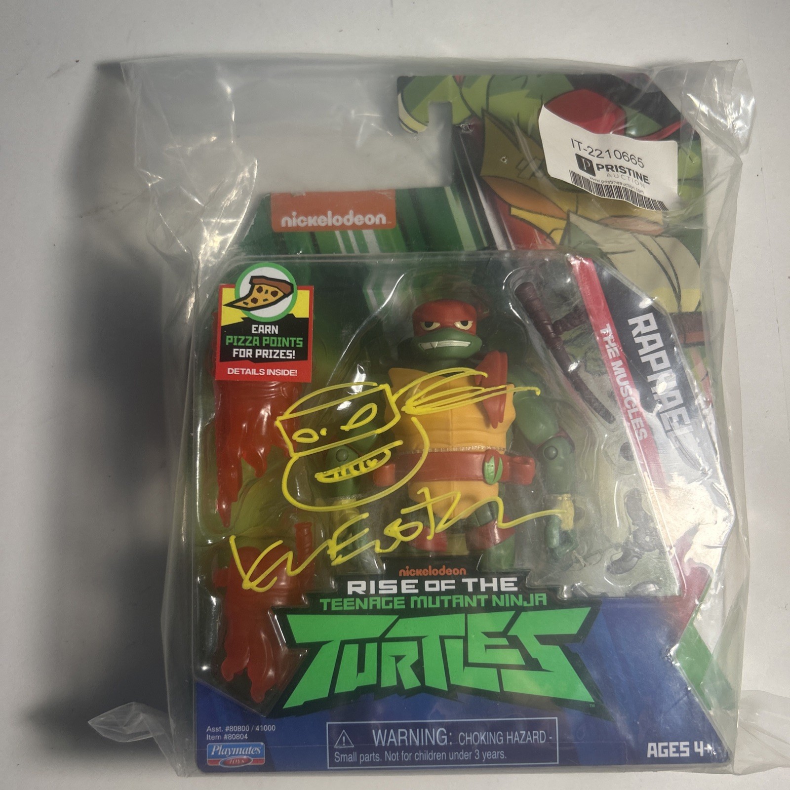 Kevin Eastman Signed Teenage Mutant Ninja Turtles Raphael Figure With PA COA