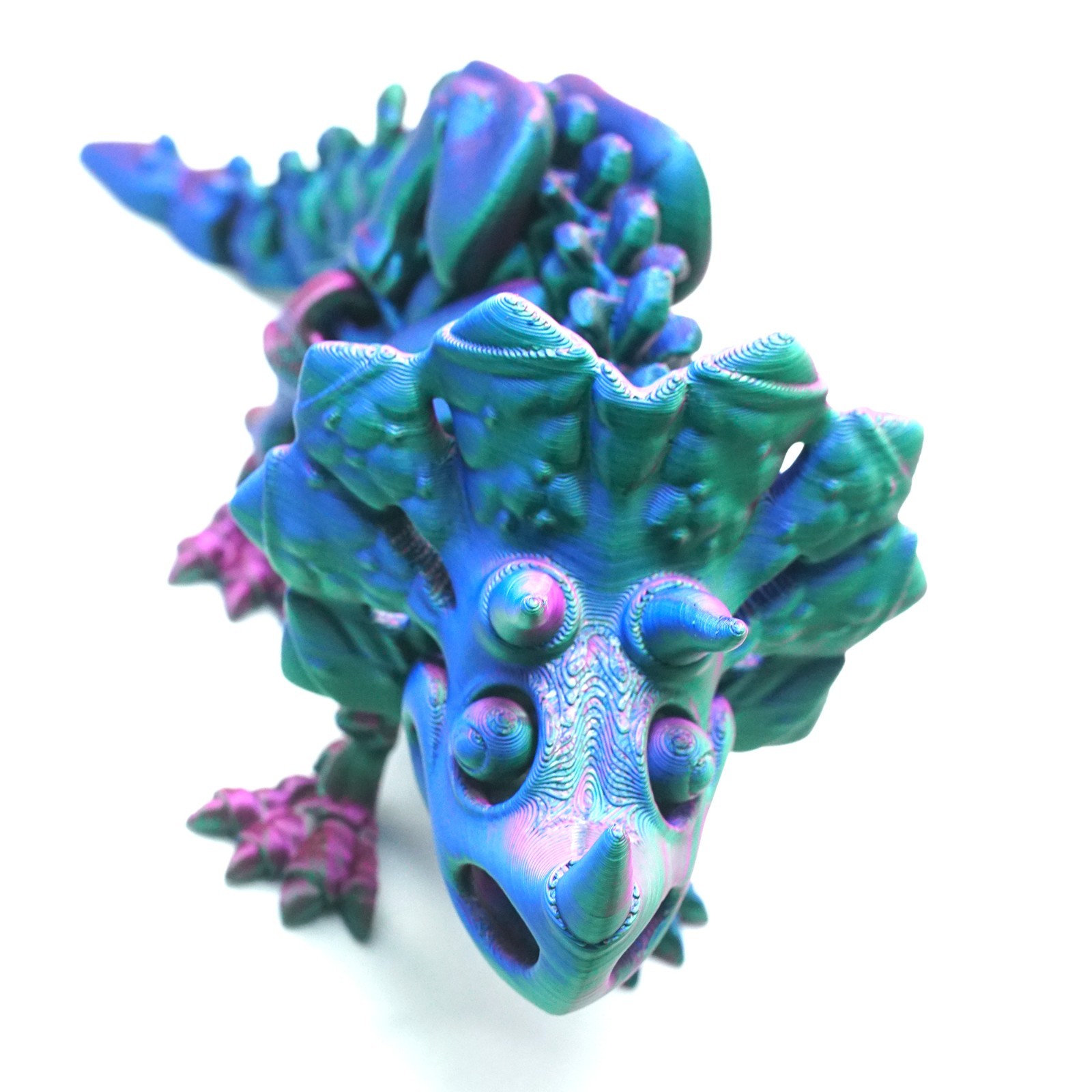 3D Printed Skeleton Triceratops Model,Articulated Animals figure,Toys Home Decor