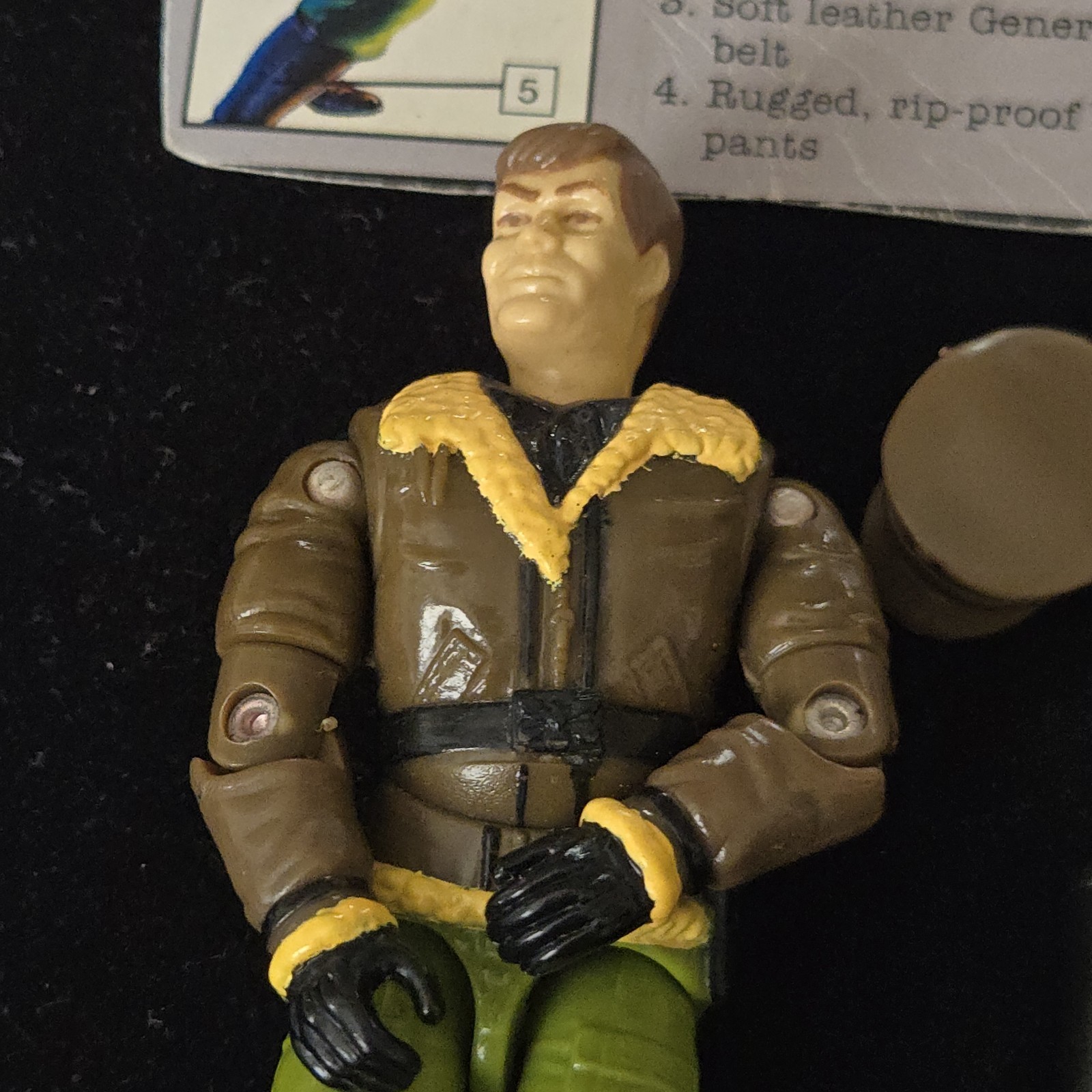 1992 GI Joe General Flagg v2 Complete w Cannon Missile Hat Stand Vintage Hasbro