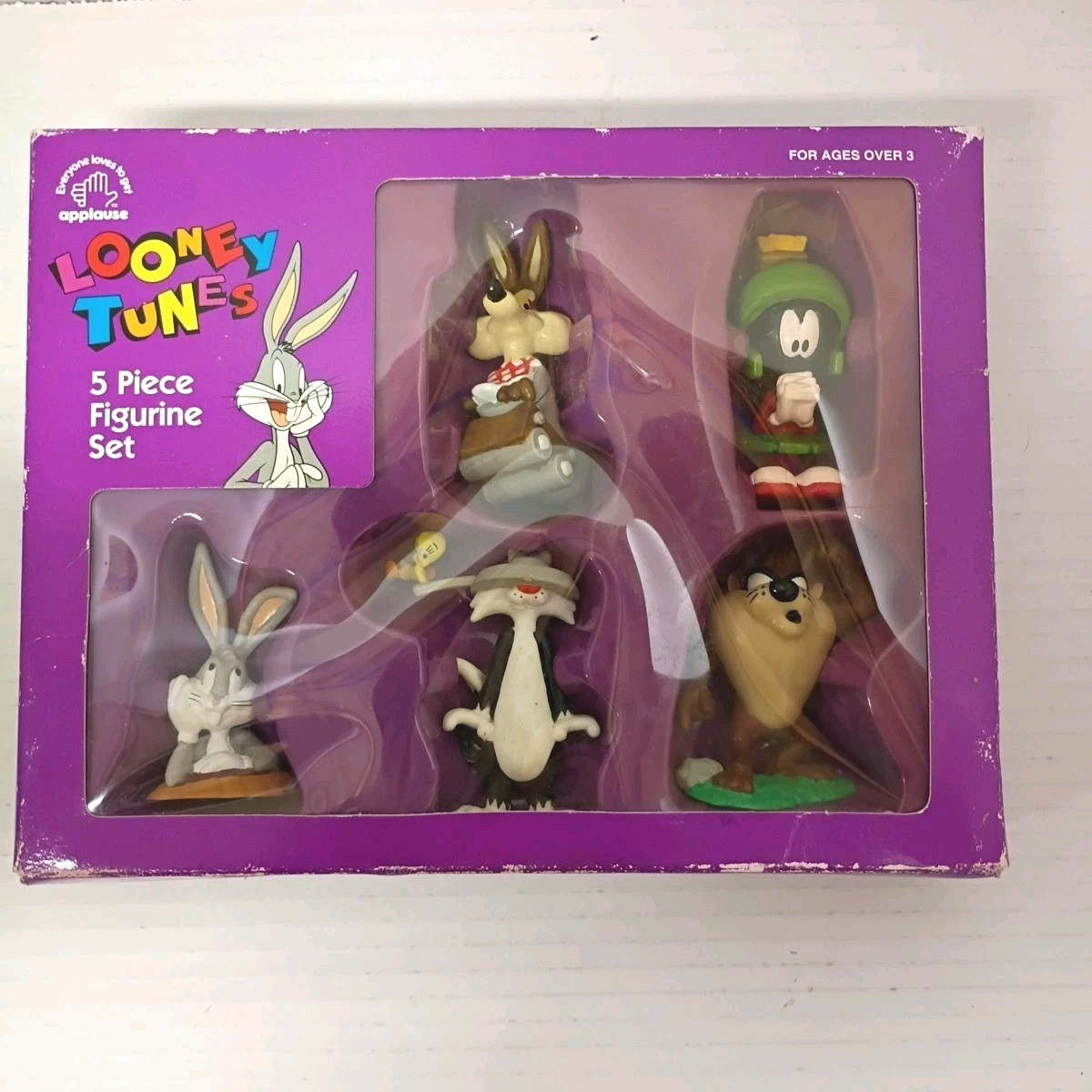 Applause Looney Tunes 5 Piece Figurine Set Taz Tweety Marvin Coyote Sylvester